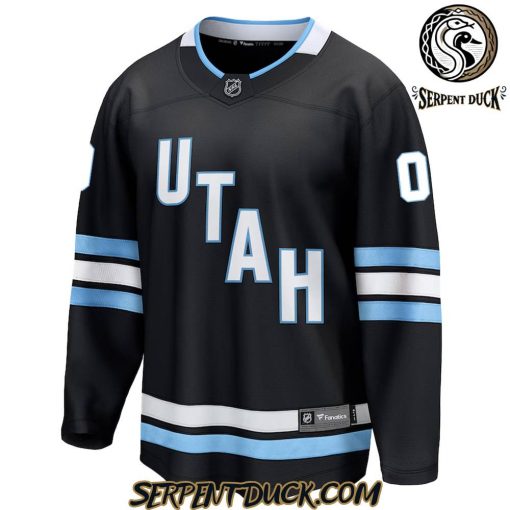 Utah Hockey Club Fanatics Black Breakaway Custom Hockey Jersey