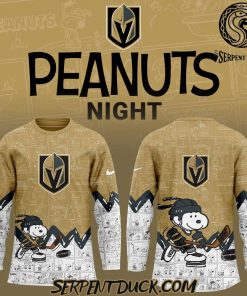 Vegas Golden Knights Anniversary of Peanuts Hockey Jersey