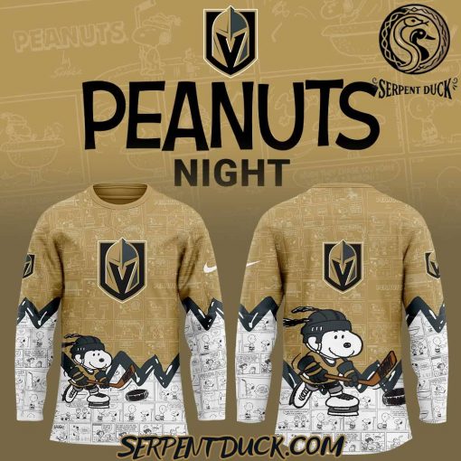 Vegas Golden Knights Anniversary of Peanuts Hockey Jersey