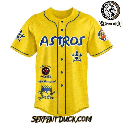 The Simpsons x MLB Houston Astros Limited Edition Baseball Jersey
