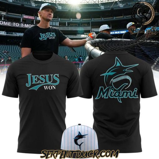 Miami Marlins “Jesus Won” Lmited T-shirt