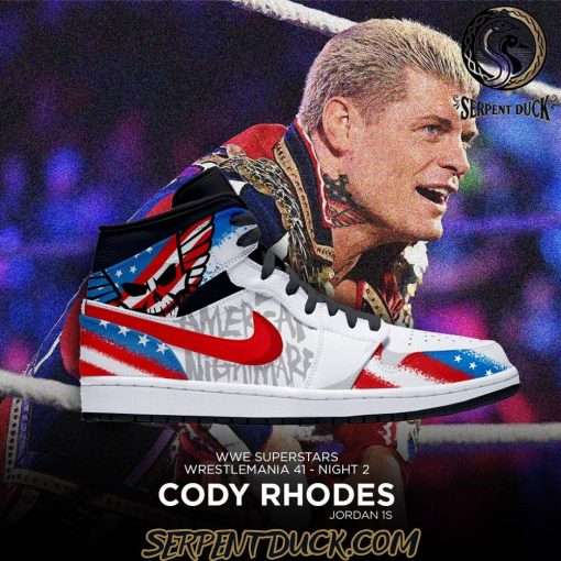 WWE Superstar Cody Rhodes X Wrestlemania 41 Air Jordan 1 Sneaker