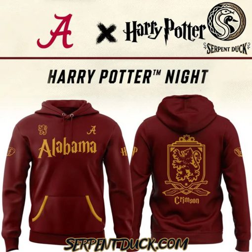 Alabama Crimson Tide Special 2025 Harry Potter Night Hoodie