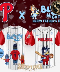 All Team MLB X Bluey Happy Fathers Day Jersey