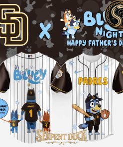 All Team MLB X Bluey Happy Fathers Day Jersey