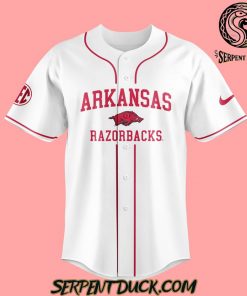 Arkansas Razorback Baseball 2025 First To 40 Baseball Jersey
