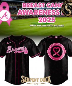 Atlanta Braves Breast Cancer Baseball Jersey