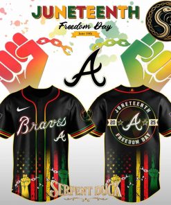 Atlanta Braves Juneteenth Freedom Day Baseball Jersey