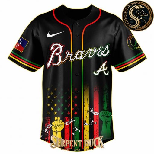Atlanta Braves Juneteenth Freedom Day Baseball Jersey