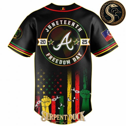 Atlanta Braves Juneteenth Freedom Day Baseball Jersey