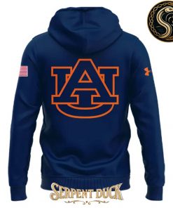 Auburn Tigers MLB Throwback Logo Navy Hoodie