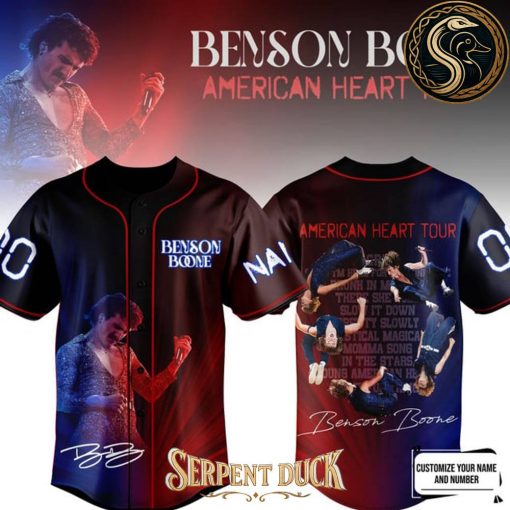 Benson Boone American Heart Tour Baseball Jersey