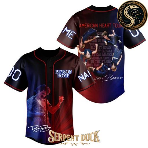 Benson Boone American Heart Tour Baseball Jersey