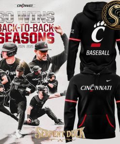Cincinnati Bearcats Baseball 30 Wins Back To Back Season Hoodie