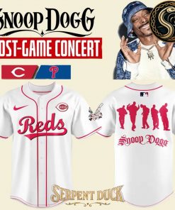 Cincinnati Reds x Snoop Dogg Post-Game Concert White Baseball Jersey