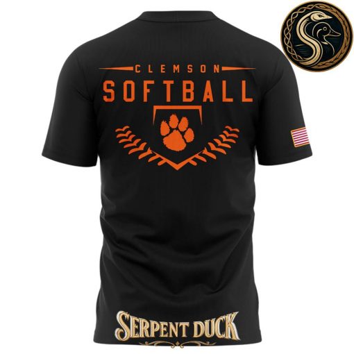 Clemson Softball Military Appreciation Black Tee
