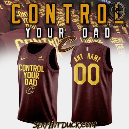 Cleveland Cavaliers “Control Your Dad” Basketball Jersey