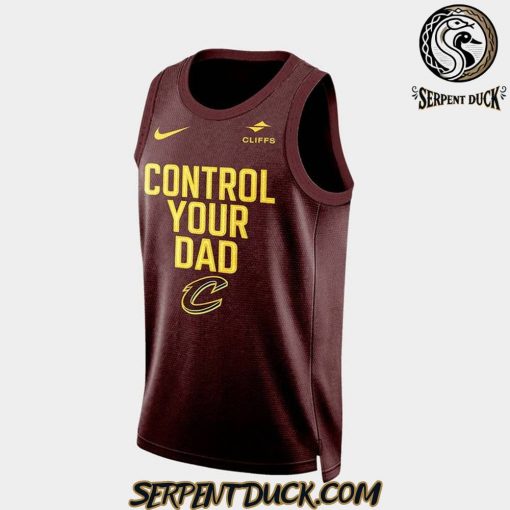 Cleveland Cavaliers “Control Your Dad” Basketball Jersey