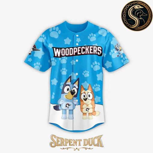 Fayetteville Woodpeckers Bluey At The Ball Park Baseball Jersey