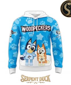 Fayetteville Woodpeckers Bluey At The Ball Park Hoodie