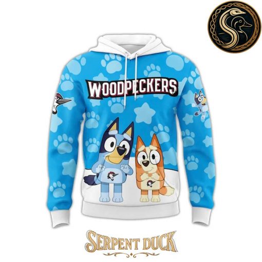 Fayetteville Woodpeckers Bluey At The Ball Park Hoodie