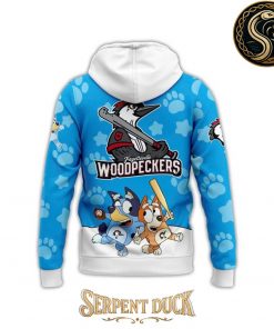 Fayetteville Woodpeckers Bluey At The Ball Park Hoodie