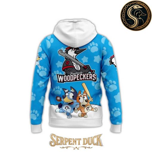 Fayetteville Woodpeckers Bluey At The Ball Park Hoodie