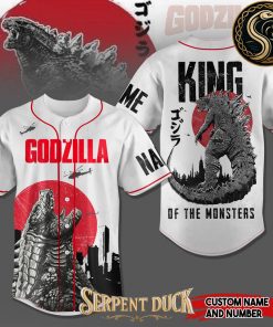 Godzilla King Of The Monters Custom Baseball Jersey
