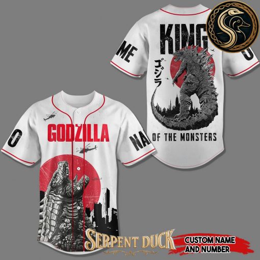 Godzilla King Of The Monters Custom Baseball Jersey