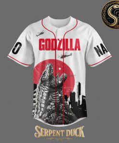 Godzilla King Of The Monters Hey Dude Shoes Custom Baseball Jersey