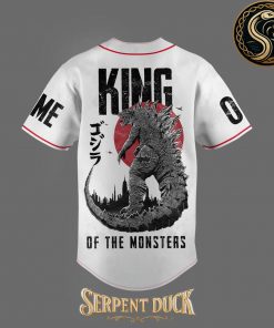 Godzilla King Of The Monters Hey Dude Shoes Custom Baseball Jersey