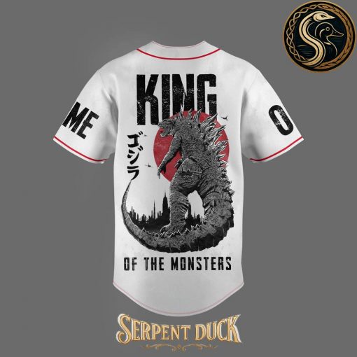 Godzilla King Of The Monters Custom Baseball Jersey
