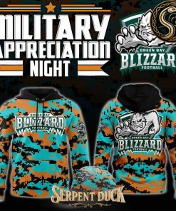 Green Bay Blizzard Military Nights Hoodie