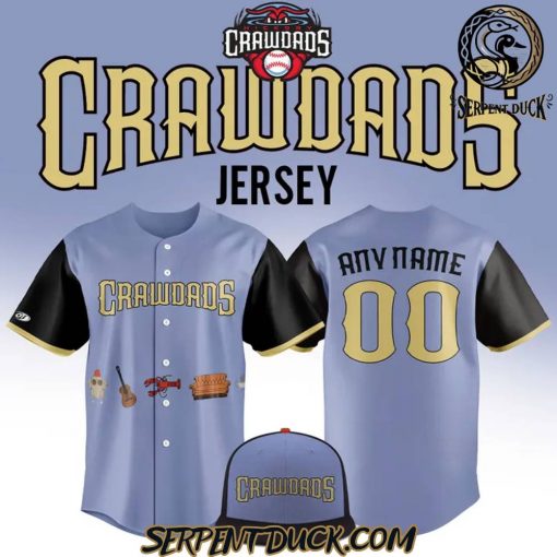 Hickory Crawdads Baseball x Friends Day Night Baseball Jersey