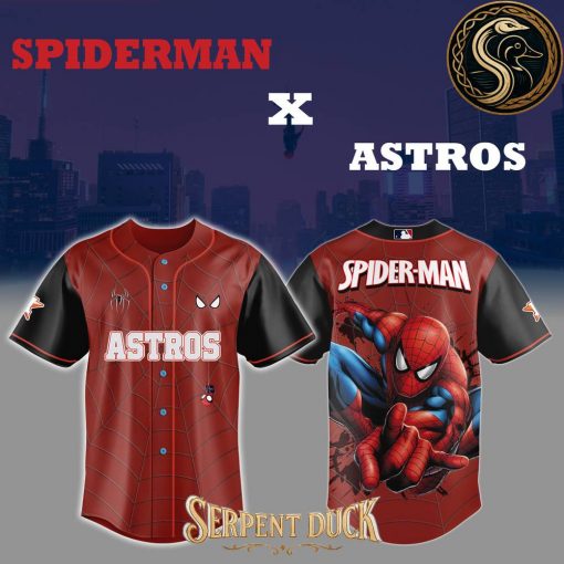 Houston Astros x Spider Man Baseball Jersey
