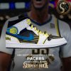 Indiana Pacers NBA Eastern Conference Final Icon Jersey Air Jordan 1 Sneaker