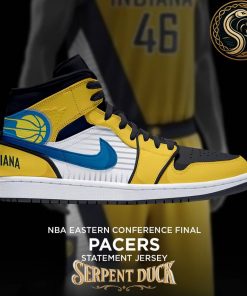 Indiana Pacers NBA Eastern Conference Final Statement Jersey Air Jordan 1 Sneaker
