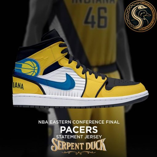 Indiana Pacers NBA Eastern Conference Final Statement Jersey Air Jordan 1 Sneaker
