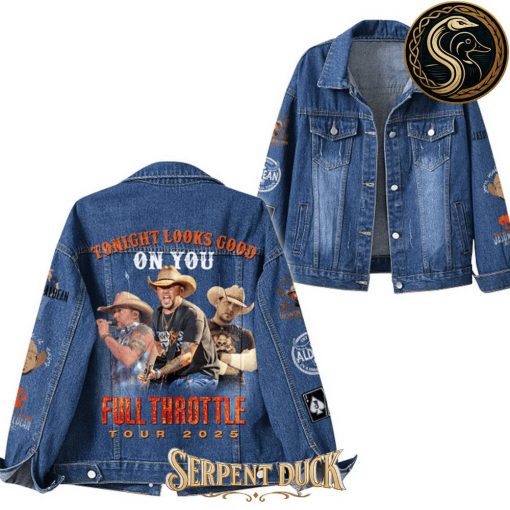 Jason Aldean Tonight Looks Good On You “Full Throttle Tour 2025” Denim Jacket