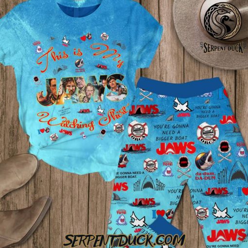 Jaws This Is My Watching Shirt Pyjama Set