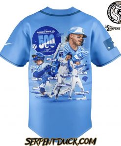 Kansas City Royals Bobby Witt Jr Five Hundred Games In MLB Baseball Jersey