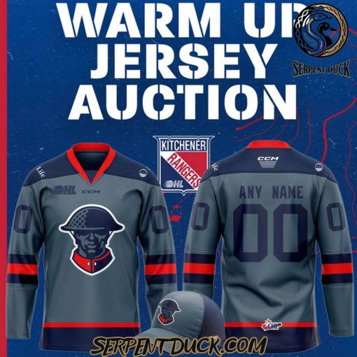 Kitchener Rangers 2024/25 Sun Life Warm-up Hockey Jersey