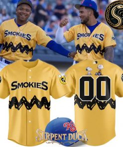 Knoxville Smokies 2025 Peanuts Night Baseball Jersey