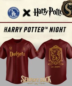 LA Dodgers Harry Potter Night Limited Edition Baseball Jersey