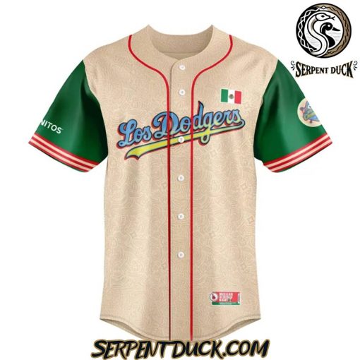 Los Angeles Dodgers x Lucha Dodgers Mexican Heritage Night Baseball Jersey