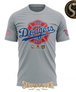 Los Angeles Dodgers x Snoopy Just A Firefighter Tee