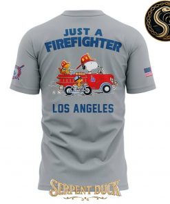 Los Angeles Dodgers x Snoopy Just A Firefighter Tee
