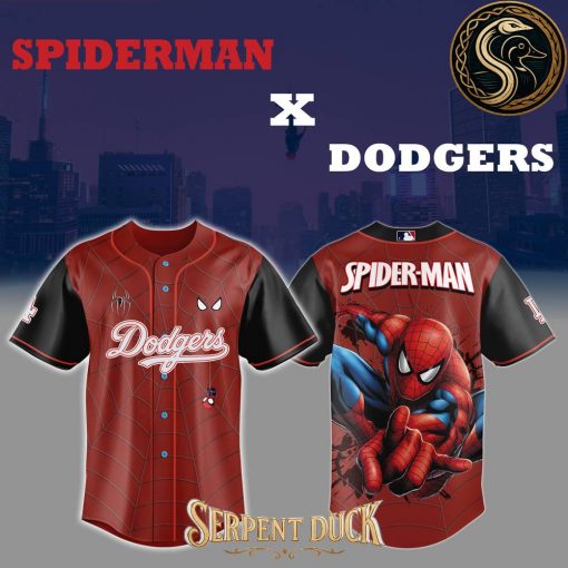 Los Angeles Dodgers x Spider Man Baseball Jersey