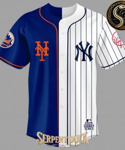 MLB 2025 New York Subway Series Yankees x Mets Baseball Jersey