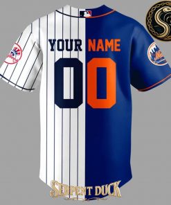 MLB 2025 New York Subway Series Yankees x Mets Baseball Jersey